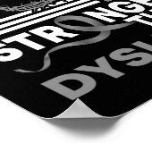 Mein Gott ist stärker als die Legasthenie-Sensibil Poster (Ecke)