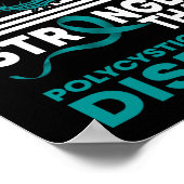 Mein Gott ist stärker als die polyzystische Nieren Poster (Ecke)