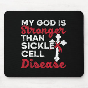 Mein Gott ist stärker als die Sichelzellenanämie C Mousepad