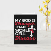 Mein Gott ist stärker als die Sichelzellkrankheit  Karte (Gelbe Blume)