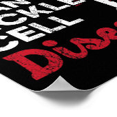 Mein Gott ist stärker als die Sichelzellkrankheit  Poster (Ecke)