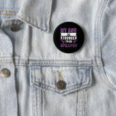 Mein Gott ist stärker als Epilepsie-Bewusstsein Mo Button (Beispiel)