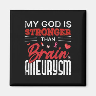 Mein Gott ist stärker als Gehirnaneurysma Bewussts Magnet