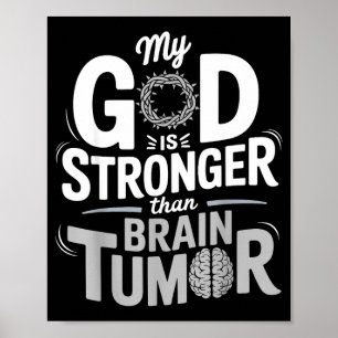 Mein Gott ist stärker als Hirntumor-Bewusstsein Poster