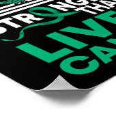 Mein Gott ist stärker als Leberkrebs Poster (Ecke)