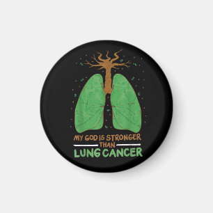 Mein Gott ist stärker als Lungenkrebs Magnet