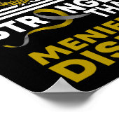 Mein Gott ist stärker als Meniere Krankheit Poster (Ecke)