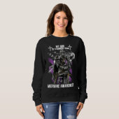 Mein Gott ist stärker als Migräne-Bewusstsein Sweatshirt (Vorne ganz)