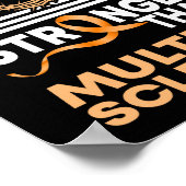 Mein Gott ist stärker als Multiple Sklerose Poster (Ecke)