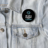 Mein Gott ist stärker als Skleroderma Button (Beispiel)
