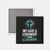 Mein Gott ist stärker als Skleroderma Magnet (Vorderseite/Rückseite)