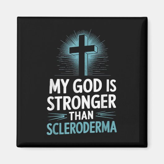 Mein Gott ist stärker als Skleroderma Magnet (Vorne)