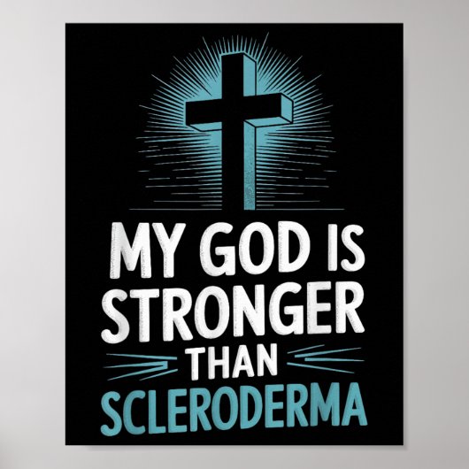 Mein Gott ist stärker als Skleroderma Poster (Vorne)