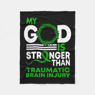 Mein Gott ist stärker als traumatische Gehirnverle Fleecedecke