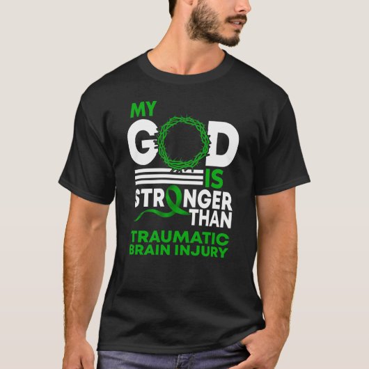 Mein Gott ist stärker als traumatische Gehirnverle T-Shirt (Vorderseite)