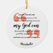 MEIN GOTT KANN Christliches Gebet Keramik Ornament (Vorne)