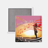 MEIN GOTT SIND ÜBER MIR Christlich Magnet (Vorderseite/Rückseite)