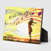 MEIN GOTT SIND ÜBER MIR Personalisiert Fotoplatte (Seite)