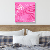 Mein Gott singt über mich Zephaniah 3:17 PINK Musi Leinwanddruck (Insitu (Schlafzimmer))