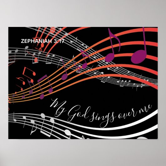 MEIN GOTT SINGT ÜBER MIR | Zephaniah 3:17 | Musik Poster (Vorne)
