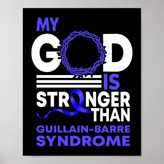 Mein Gott Stärker als das GBS Guillain-Barre-Syndr Poster (Vorne)