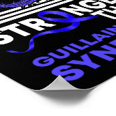 Mein Gott Stärker als das GBS Guillain-Barre-Syndr Poster (Ecke)