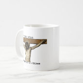 Mein Gott trägt einen Hammer Kaffeetasse (Vorderseite Links)