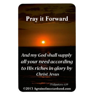 Mein Gott wird all deine Bedürfnisse erfüllen Magnet