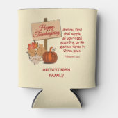 Mein Gott wird versorgen | GLÜCKLICH DANKSGIVING Dosenkühler (Vorderseite)