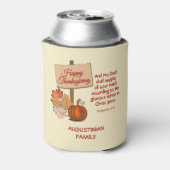 Mein Gott wird versorgen | GLÜCKLICH DANKSGIVING Dosenkühler (Kanne Rückseite)