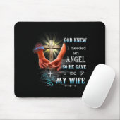 Mein Gott wusste, dass er einen Engel brauchte Mousepad (Mit Mouse)