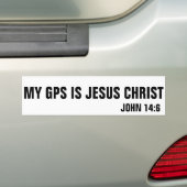 Mein GPS ist Jesus Christus-John-14:6 Autoaufkleber (Auf Auto)