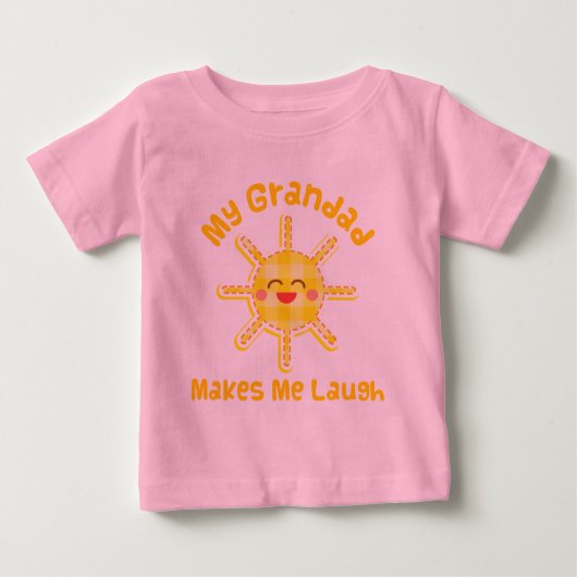 Mein Grandad lässt mich lachen Baby T-shirt (Vorderseite)