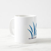 MEIN GRAS IST BLAU KAFFEETASSE (Vorderseite Links)
