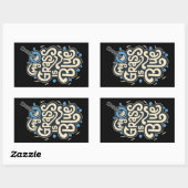 Mein Gras ist Blue Bluegrass Folk Music Rechteckiger Aufkleber (Blatt)