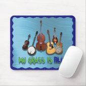 MEIN GRAS IST BLUE-MOUSEPAD MOUSEPAD (Mit Mouse)