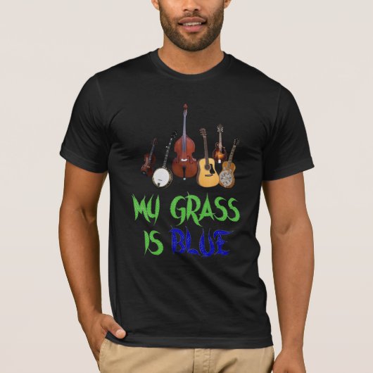 MEIN GRAS IST BLUE-T-SHIRT T-Shirt (Vorderseite)