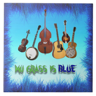 MEIN GRASS IST BLAUE FLIESE