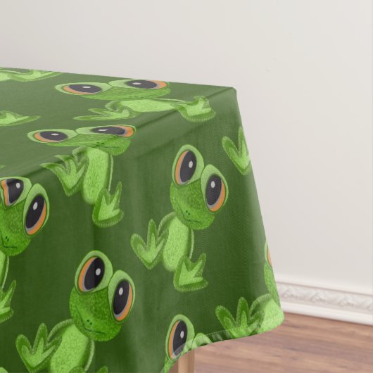 Mein Green Frog Friend Tablecloth Tischdecke (Beispiel)