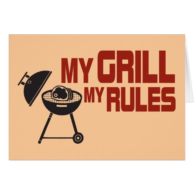 Mein Grill meine Regeln (Vorderseite (Horizontal))