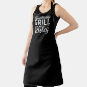 Mein Grill Meine Regeln GRILLEN große schwarze Sch Schürze (InSitu)