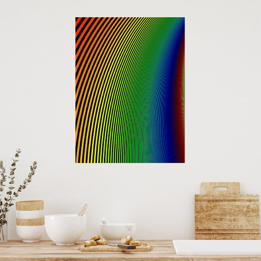 Mein Groovy Rainbow Poster (Küche)