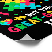 Mein Großenkel Autismus Großautismus Poster (Ecke)