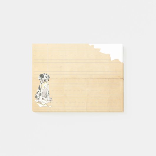 Mein großer Däne aß meine Hausaufgaben Post-it Klebezettel (Vorderseite)