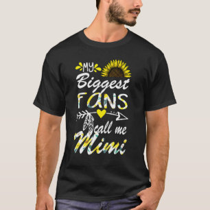 Mein größter Fan nennt mich Mimi Oma Muttertag T-Shirt