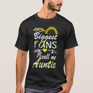 Mein größter Fan nennt mich Tante Aunt Muttertag T-Shirt