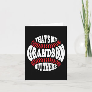 Mein Großvater da draußen Baseball-Tag der Großmüt Karte