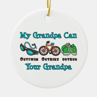 Mein Großvater kann Outswim Outbike überholten Keramik Ornament