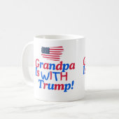 Mein Großvater steht mit Donald Trump Kaffeetasse (Vorderseite Links)