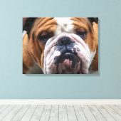 Mein Grumpy Hund ist Sprichwort Bulldog !!! Leinwanddruck (Insitu (Holzboden))